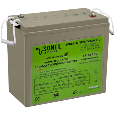 BA1-BATTERIES260 260 Ah batteries to replace 6 batteries