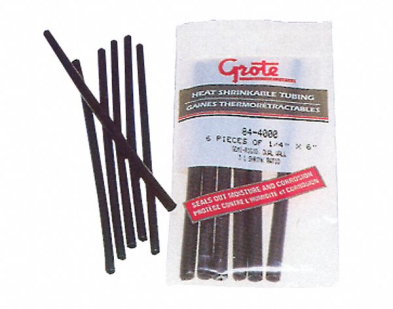 CTS-844001 GROTE 84-4001TUBING SHRINK 3/8IN 6IN PCS 6/PK