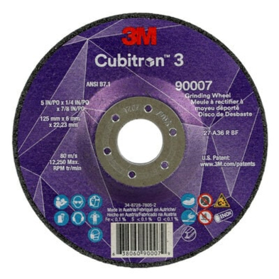 CTS-90007 90007 3M DEPRESSED CTR GRINGING WHEEL 5"X1/4"X7/8"