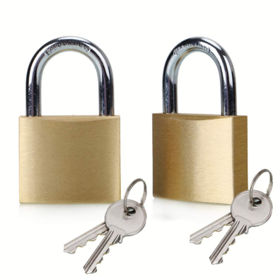 CTS-LOCK2 2" BRASS PADLOCK, KEYED DIFFERENT