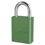 CTS-LOCKA1105GRNKD AMERICAN LOCK #A1105GRN-KD LOCK, ALUM, GREEN, 1-1/2"