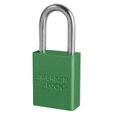 CTS-LOCKA1106GRNKD AMERICAN LOCK #A1106GRN-KD PADLOCK,ALUM.,GREEN,1-1/2"