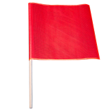 CTS-SCNSAI342 SGG310 18" X 18" RED TRAFFIC SAFETY FLAG (FLAG ONLY)