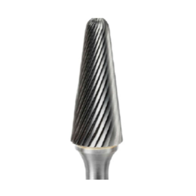 CTS-TGI718 TGI718 BALLNOSE CONE SOLID BARBIDE BURR TAPER SHAPE RAD