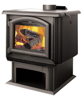 CTS-TISON J A ROBY "TISON" WOOD STOVE, METALLIC BLK (779891215137)
