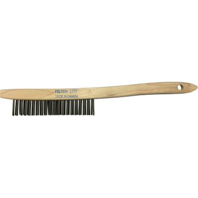 CTS-TT167 TT167 Curved-Handle Scratch Brushes, Brass 14"