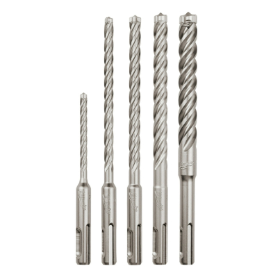 CUB-48207498 48-20-7498 MILWAUKEE SDS-PLUS 4-CUTTER BITS 5 PC SET