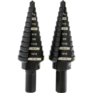 CUB-48899204 MILWAUKEE #4 Step Drill Bit, 3/16" - 7/8" by 1/16"