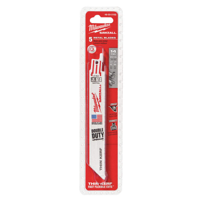 CUE-48005182 48-00-5182 MILWAUKEE BLADE 14TEETH 6L 5PK