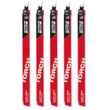 CUE-48005561 MILWAUKEE 48-00-5561, 6" TORCH W/NITRUS CARBIDE 5PK