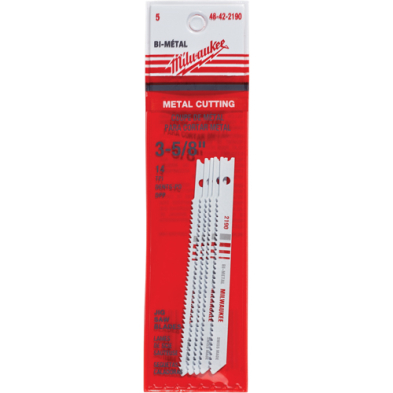 CUE-48422190 48-42-2190 3-5/8" 14 TPI Bi-Metal Jig Saw Blade (5 PK)