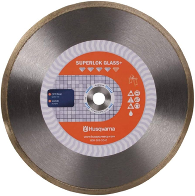 CUE-542776616 HUSQVARNA 542776616 DIAMOND BLADE 7" CONTINUOUS RIM GLASS