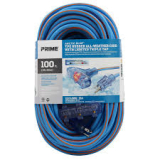 ELP-EXCORD100TRI LT630835 PRIME ARCTIC BL 12/3 TRPLE TAP 100'