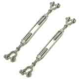 FAH-TJJG03806 TJJG-03806 TURNBUCKLE JAW-JAW GALVANIZED 3/8X6" JAM NUT