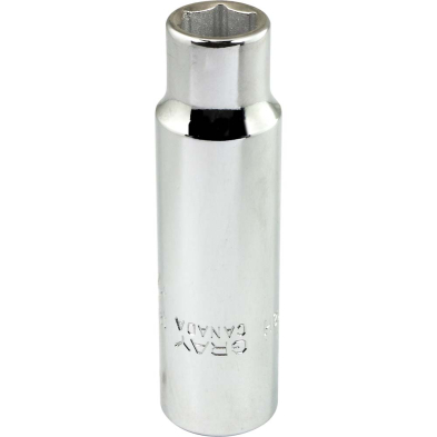  GRAY TOOLS 1/2" 6 POINT METRIC DEEP LENGTH SOCKETS