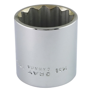 GRY-1439 1439 SOCKET 1-7/16 X 1/2 DR 12 PT REG CHROME