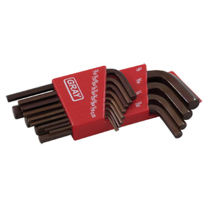 GRY-69712 69712 HEX KEY SET SHORT ARM 13 PCS SAE