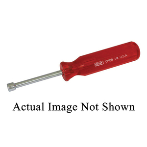 GRY-CH08 GRAY #CH08 NUT DRIVER, 1/4", RED