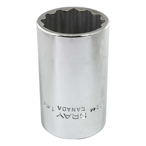 GRY-LD44 GRAY LD44 SOCKET 1-3/8 X 1/2 DR 12 PT DP