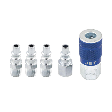 HF1-420691 A5PCS 5PC A AIR FITTING SET, 1/4" x 1/4"