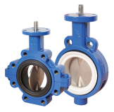 HF1-9200100LOA10007 4" Split-Body Resilient Seated Butterfly Valve Cast Iron