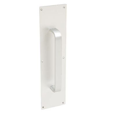 HR1-06925569 06925569 Taymor Door Plate with 9-in Handle - Satin Aluminum