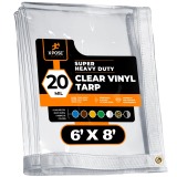 HR1-TARP6X8 CLEAR TARP, 6' X 8'