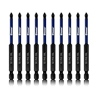HTD-B0D7J4R4BB B0D7J4R4BB  Facoow 10 Pack Phillips Impact Driver Bits, #3 P