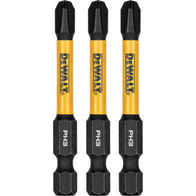 HTD-UAX445 UAX445 DEWALT 3-Piece FLEXTORQ® Impact Screwdriving Bits, Ph