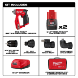 HTU-255920 MILWAUKEE 2559-20 M12, 1/2" EXTENDED REACH RATCHET