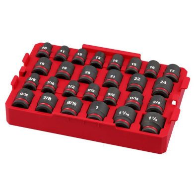 HTU-49666819 SHOCKWAVE Impact Duty™ Socket 1/2” Dr 27PC SAE TRAY Set