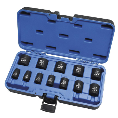 HTU-610207 610207 12 Pc. 3/8" Drive S.A.E. Impact Socket Set - 6 Point