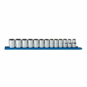 HTU-80710D 80710D 13 PC. 1/2" DRIVE 12 POINT STANDARD METRIC SOCKET SET