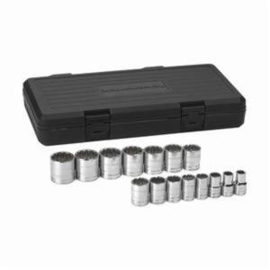 HTU-80731 80731 15 PC. 1/2" DRIVE 12 POINT STANDARD SAE SOCKET SET