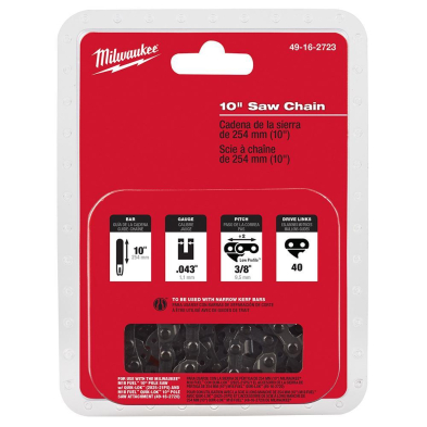 LG1-49162723 MILWAUKEE 49-16-2723  10" SAW CHAIN