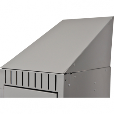 MHB-FL375 FL375 Slope Top, 1 Bank, 18" D x 12" W x 10" H, Grey, Steel