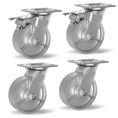 MHC-54000414 54000414 Steel Wheel 6" Caster Swivel w/top lock