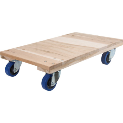 MHF-MP091 MP091 Heavy-Duty Solid Wood Dollies, Rubber Wheels, 1400 lbs
