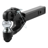 MHG-CURT48007 CURT 48007 RECEIVER-MOUNT BALL & PINTLE COMBINATION