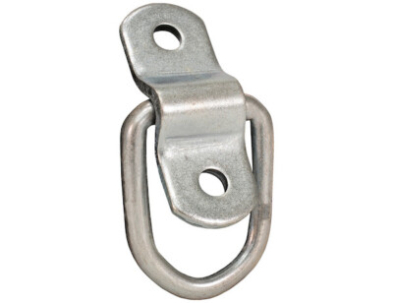 MHO-B20 B20 1/4" FORGED ROPE RING W 2 HOLE MOUNTING BRACKET ZINC