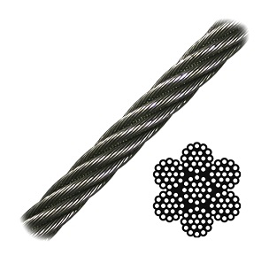 MHP-516719G 516719G GALVANIZED AIRCRAFT CABLE 7X19 / 5/16"