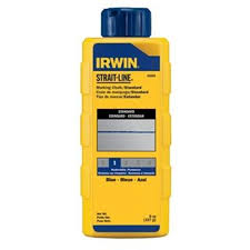 PA1-64901 64901 IRWIN STRAIT-LINE Blue Standard Marking Chalk, 8-Ounce