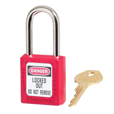 SAC-410REDKD 410RED MASTERLOCK LOCKOUT PADLOCK KEYED DIFFERENT