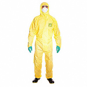 SAE-YY23B9211106 YY23-B-92-111-06 ALPHA TEC YELLOW CHEM SUIT 2XL