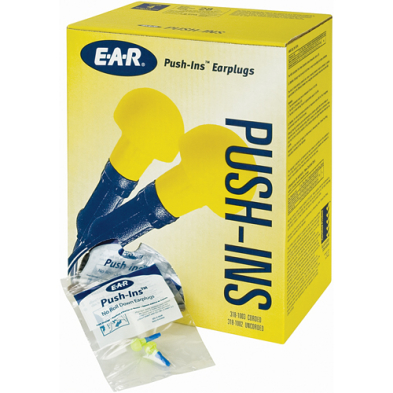 SAF-EP3181002 318-1002 PUSH-INS EAR PLUGS, UNCORDED, 200/BOX