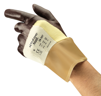 SAF-GL2850710 ANSELL 28-507 GLOVE, COTTON/KEVLAR LINE, CUT RESIST. SIZE 10