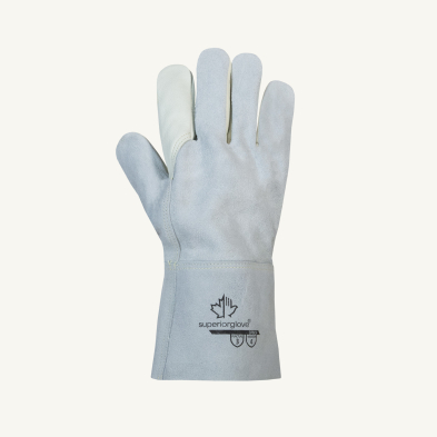 SAF-GL375SCIS 375CSiS Palm / Split Cow Back, 4in Split Leather SM