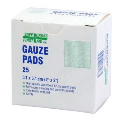 SAF-NOGB/1418A2 NORTH GB/1418A2 STERILE GAUZE PAD 2" X 2", BOX OF 25