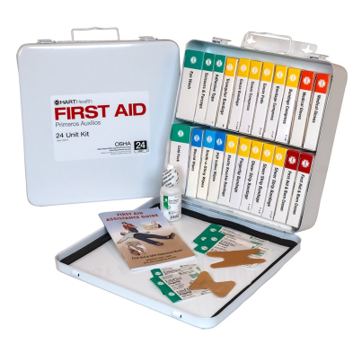 SAF-NORFANFLD3MB NORTH FANFLD3MB FIRST AID KIT IN METAL BOX, 24 UNITS