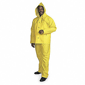 SAF-RAINSN825JPYL #N825JPY-L RAINSUIT, 3PC YELLOW, LARGE